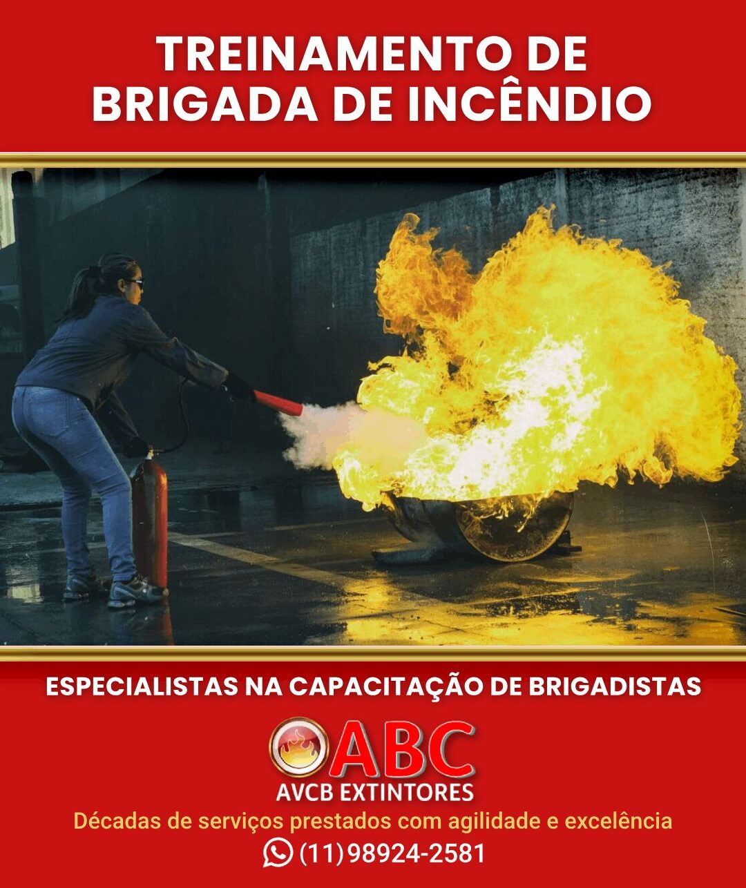 Treinamento de Brigada Incêndio em Empresas, Condomínios e Instituições - ABC AVCB Extintores